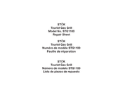 STOK TOURIST STG1100 Repair Sheet