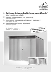 biohort AvantGarde XL Assembly Manual