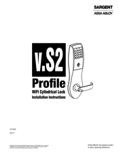 Assa Abloy Sargent V.S2 Installation Instructions Manual