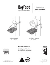 Rivers Edge BIG FOOT XL LOUNGER RE552 Operator's Manual