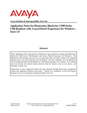 Avaya C500 Series Application Notes