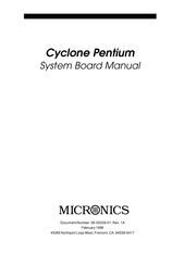 Micronics Cyclone Pentium Manual
