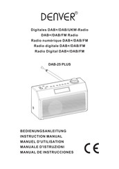 Denver DAB-25 PLUS Instruction Manual