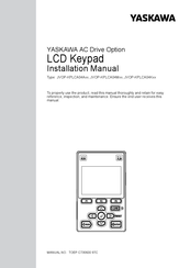 YASKAWA JVOP-KPLCA04K Series Installation Manual