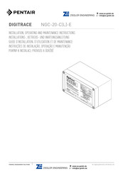 Pentair Digitrace NGC-20-CL-E Installation, Operation And Maintenance Instructions