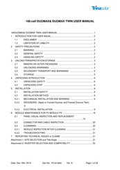 Trina Solar DUOMAX TWIN User Manual