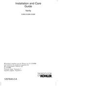 Kohler Vanity K-5289 Installation And Care Manual