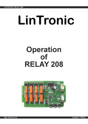 LinTronic 208 Operation Manual