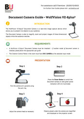 WolfVision VZ-8plus3 Quick Start Manual