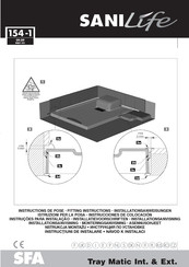 SFA SANILife Tray Matic Fitting Instructions Manual
