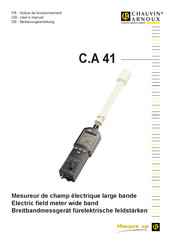 Chauvin Arnoux C.A 41 User Manual