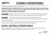 Banzai MEGA BOUNCER Series Manual