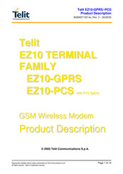 Telit Wireless Solutions EZ10-PCS Product Description