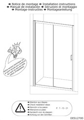 Kinedo DES1270D Installation Instruction