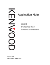 Kenwood KRK-13 Application Note