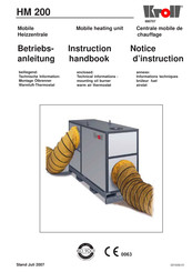 Kroll HM200 Instruction Handbook Manual