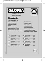 Gloria CleanMaster PERFORMANCE CM 12 Manual
