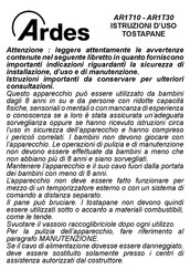 ARDES AR1T10 Instructions For Use Manual