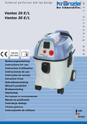 Kränzle Ventos 30 E/L Instructions For Use Manual