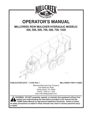 Millcreek 1028 Operator's Manual