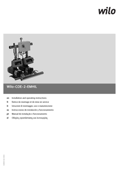 Wilo Wilo-COE-2-EMHIL Installation And Operating Instructions Manual