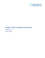 Spirent Vertex User Manual