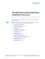 Spirent DX3-QSFP-DD-8 Installation Instructions Manual