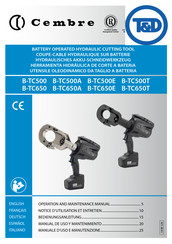 Cambre B-TC500E Operation And Maintenance Manual