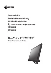 EIZO DuraVision FDF2382WT Setup Manual