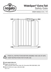 Regalo WideSpan Extra Tall 1154 Owner's Manual