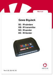 Abilia Gewa BigJack IR-6SP Instruction Manual