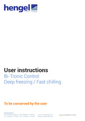 hengel Bi-Tronic Control User Instructions