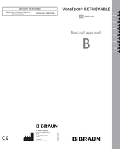 B.Braun VenaTech RETRIEVABLE Instructions For Use Manual