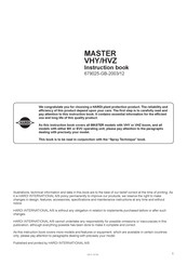 Hardi MASTER HVZ Series Instruction Book