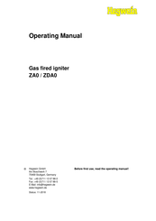 Hegwein ZA0 Series Operating Manual