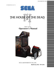 Sega THE HOUSE OF THE DEAD III DELUXE Operator's Manual