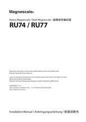 Magnescale RU74 Installation Manual