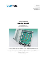 Geokon 8032 Instruction Manual
