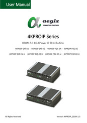 Aegis 4KPROIP-FOC-DE User Manual