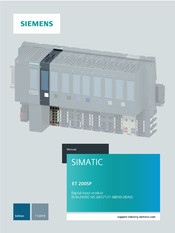 Siemens SIMATIC ET 200SP Manual