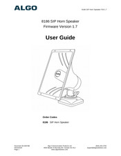 Algo 8186 User Manual