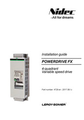 Nidec POWERDRIVE FX 60T Installation Manual