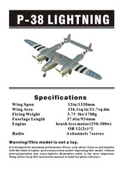 Nitroplanes P-38 LIGHTNING Manual