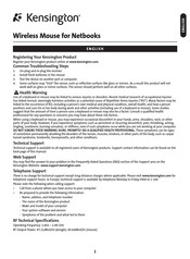 Kensington K72345EU Manual