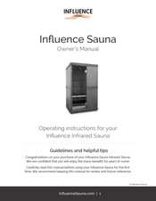 Influence Sauna Influence Series Owner's Manual
