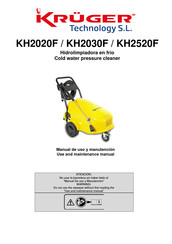Kruger KH2520F Use And Maintenance Manual