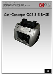 CashConcepts CCE 315 BASE Quick Start Manual