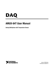 National Instruments AMUX-64T User Manual