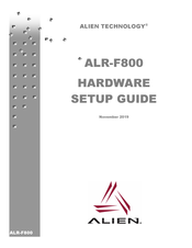 Alien ALR-F800 Hardware Setup Manual