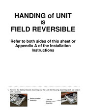 locknet Sur-Lock I/O 2000L Series Appendix To The Installation Instructions